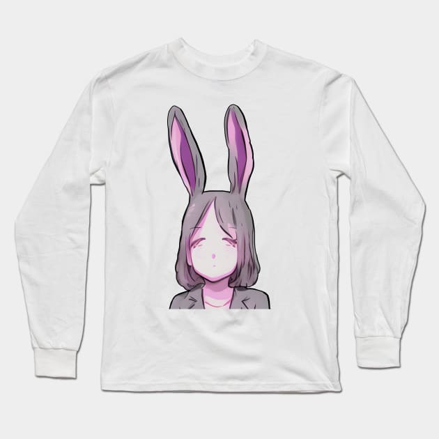 Anime Easter Bunny Girl (MD23ETR029b) Long Sleeve T-Shirt by Maikell Designs